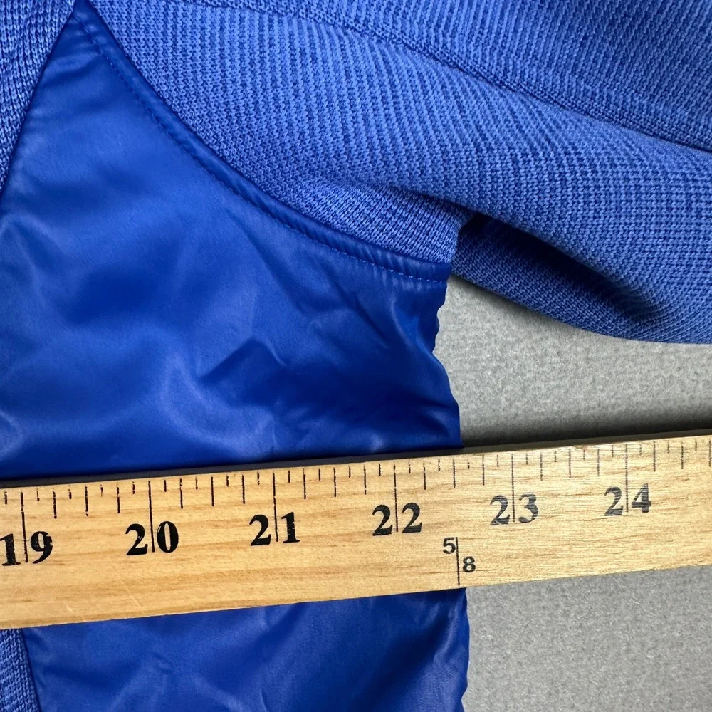 Under Armour Jacket Mens Large ColdGear Hybrid Blue Full Zip Hoodie Performance
